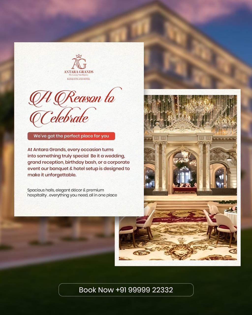 Antara Grands invitation card